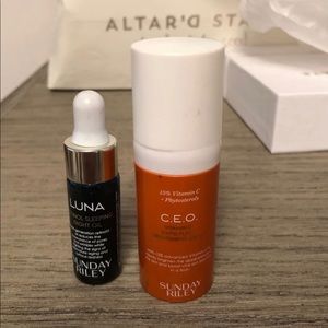 Sunday Riley skin care duo